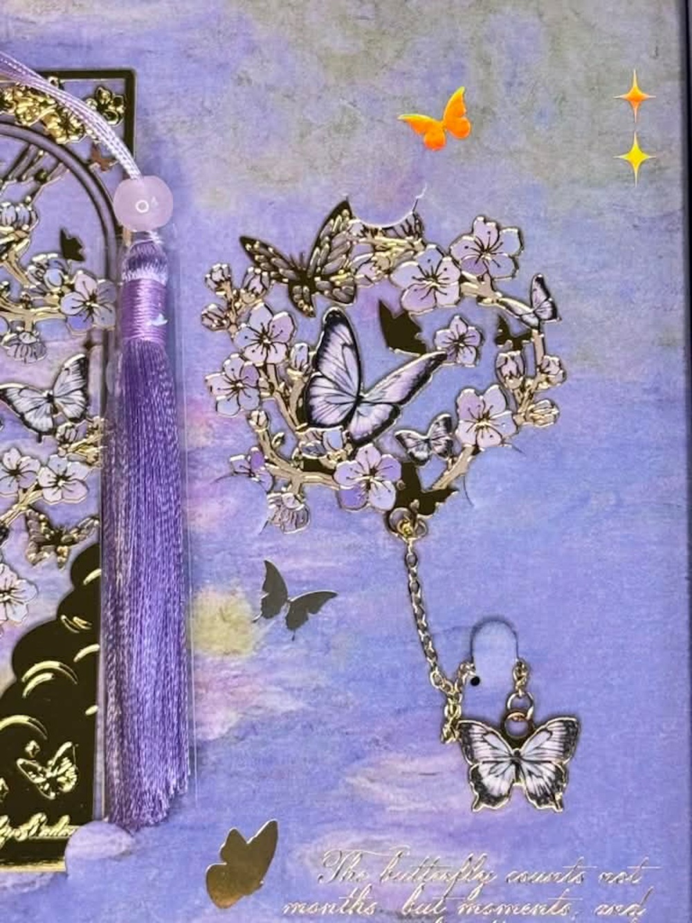 Butterfly Fairyland Luxury Metal Bookmark in Dreamy Gift Box - Picture 3 of 8